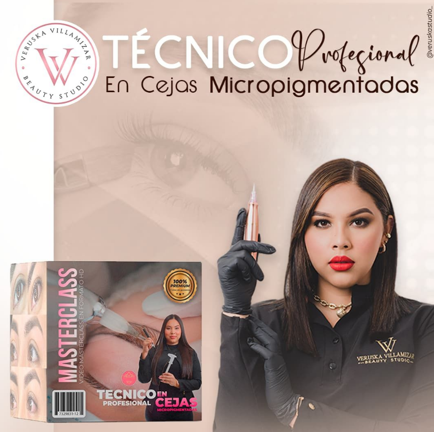 Técnico profesional de cejas pigmentadas